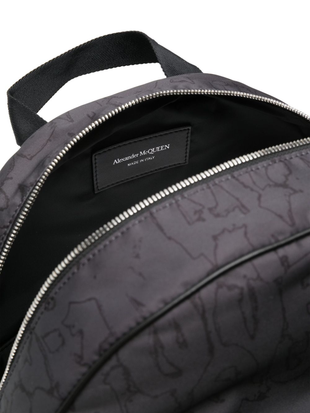 Alexander McQueen crossover-straps logo-print backpack