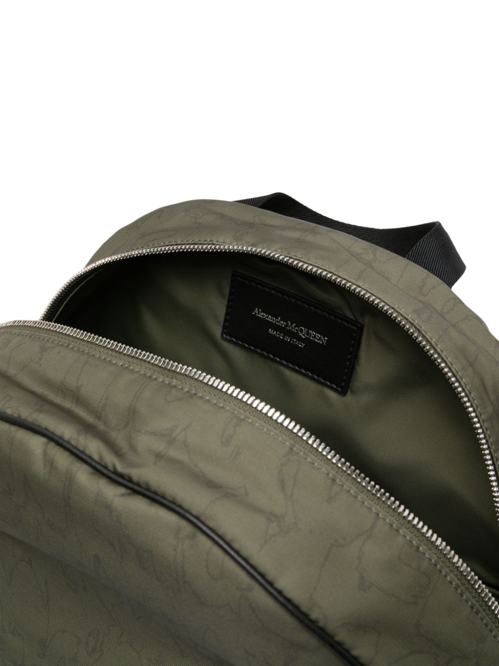 Alexander McQueen crossover-straps logo-print backpack