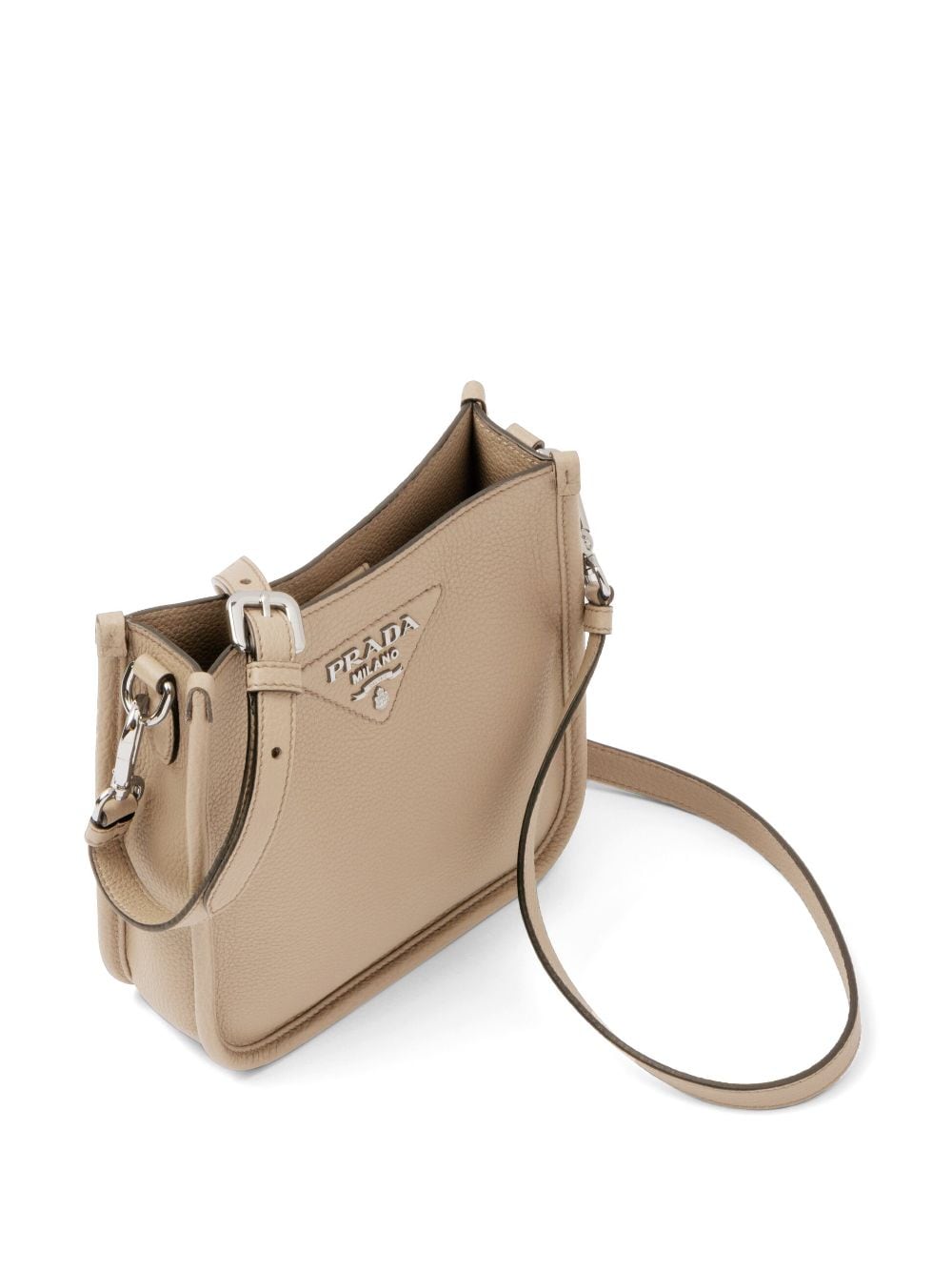 Pra*a mini logo-plaque shoulder bag