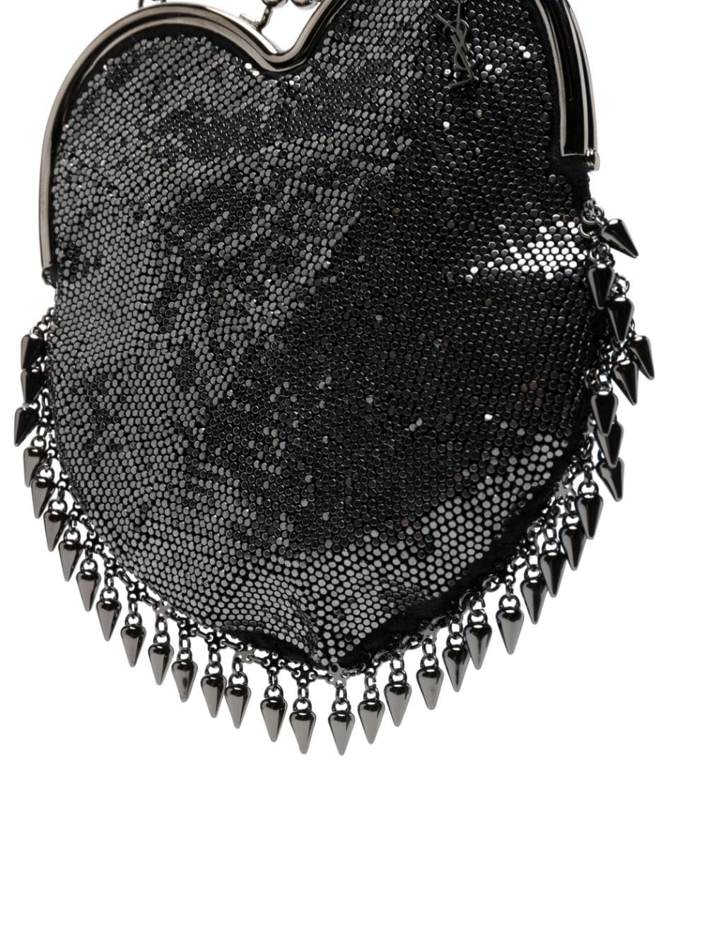 Saint Laurent heart mesh mini bag