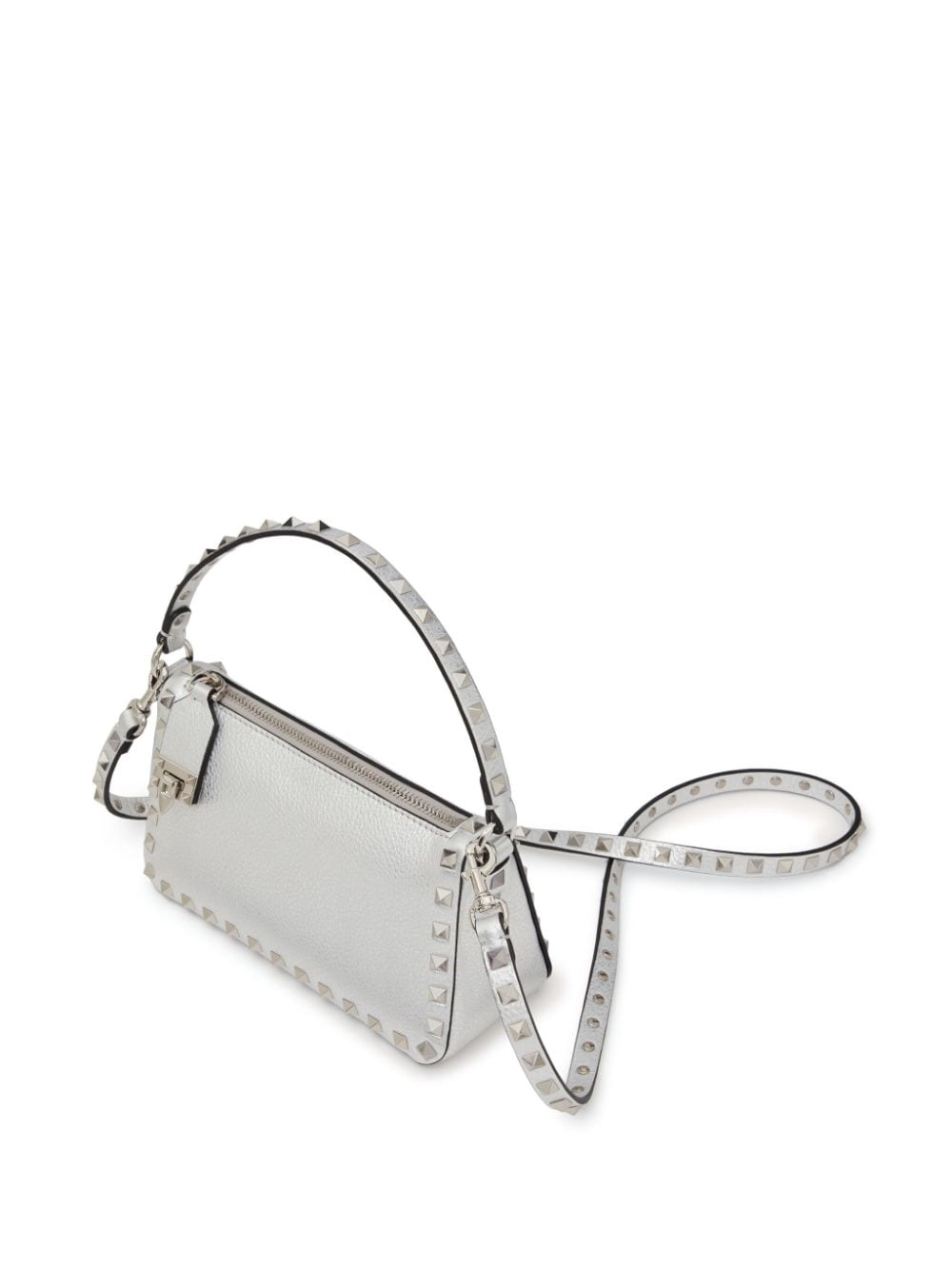 Valentino Garavani small Rockstud metallic crossbody bag