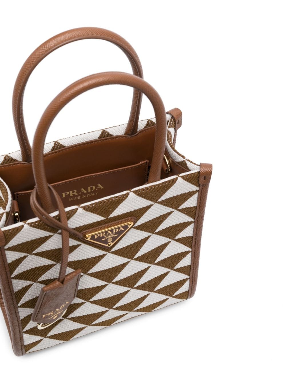 Pra*a symbole logo plaque tote bag