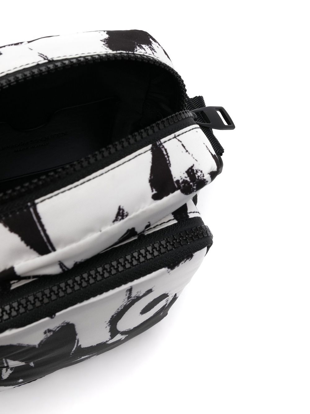 Alexander McQueen Graffiti-print mini messenger bag