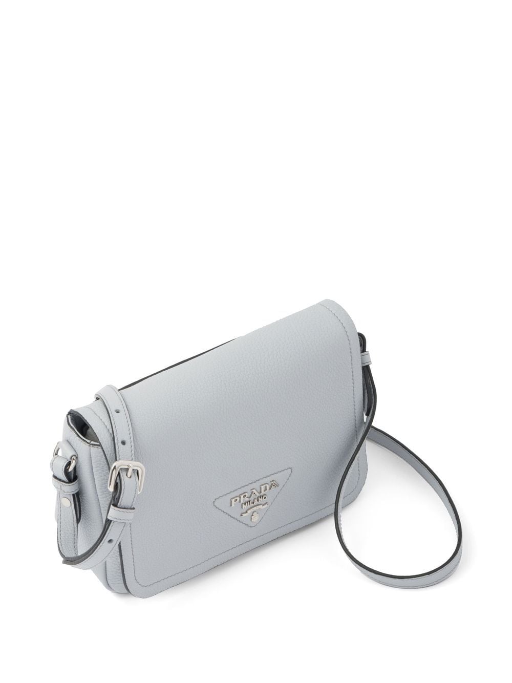 Pra*a logo-plaque leather shoulder bag