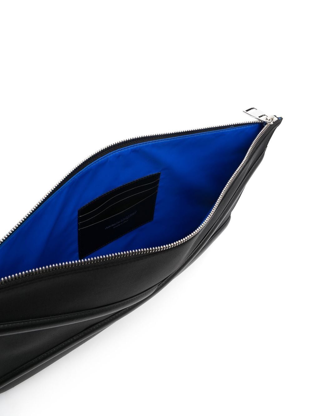 Alexander McQueen Harness logo-print clutch bag