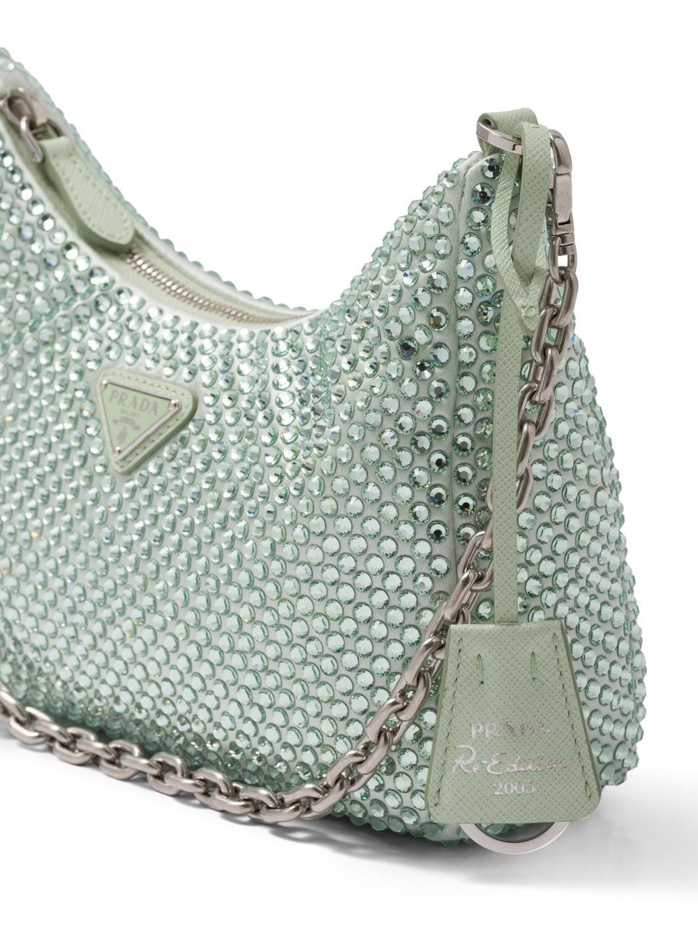 Pra*a re-edition 2005 crystal-embellished shoulder bag