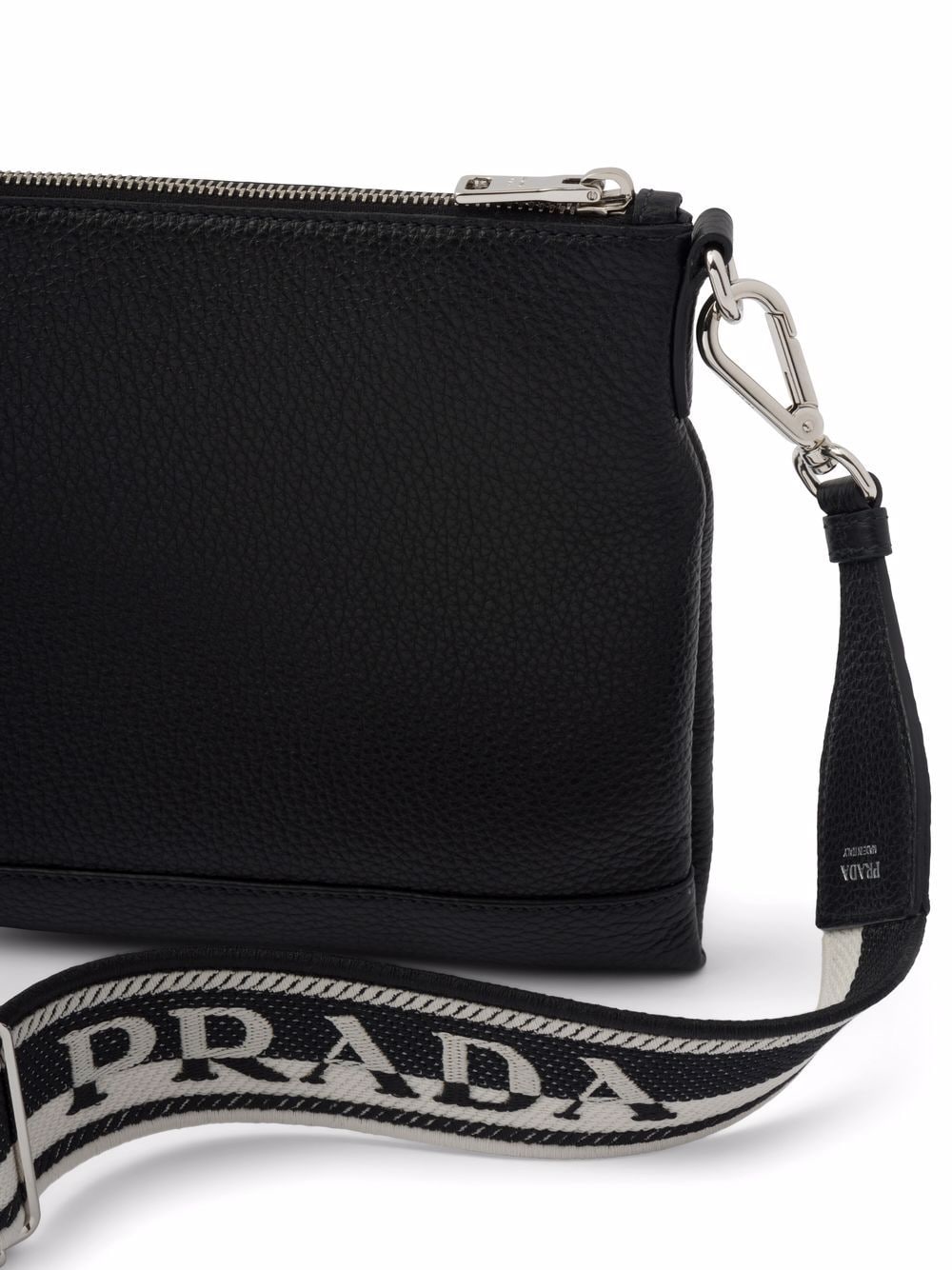 Pra*a flou logo-plaque shoulder bag