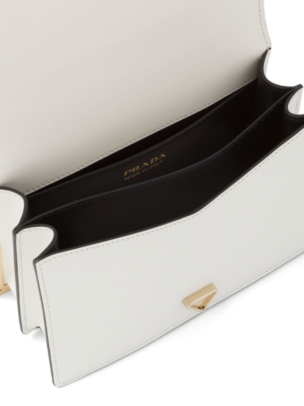 Pra*a leather shoulder bag