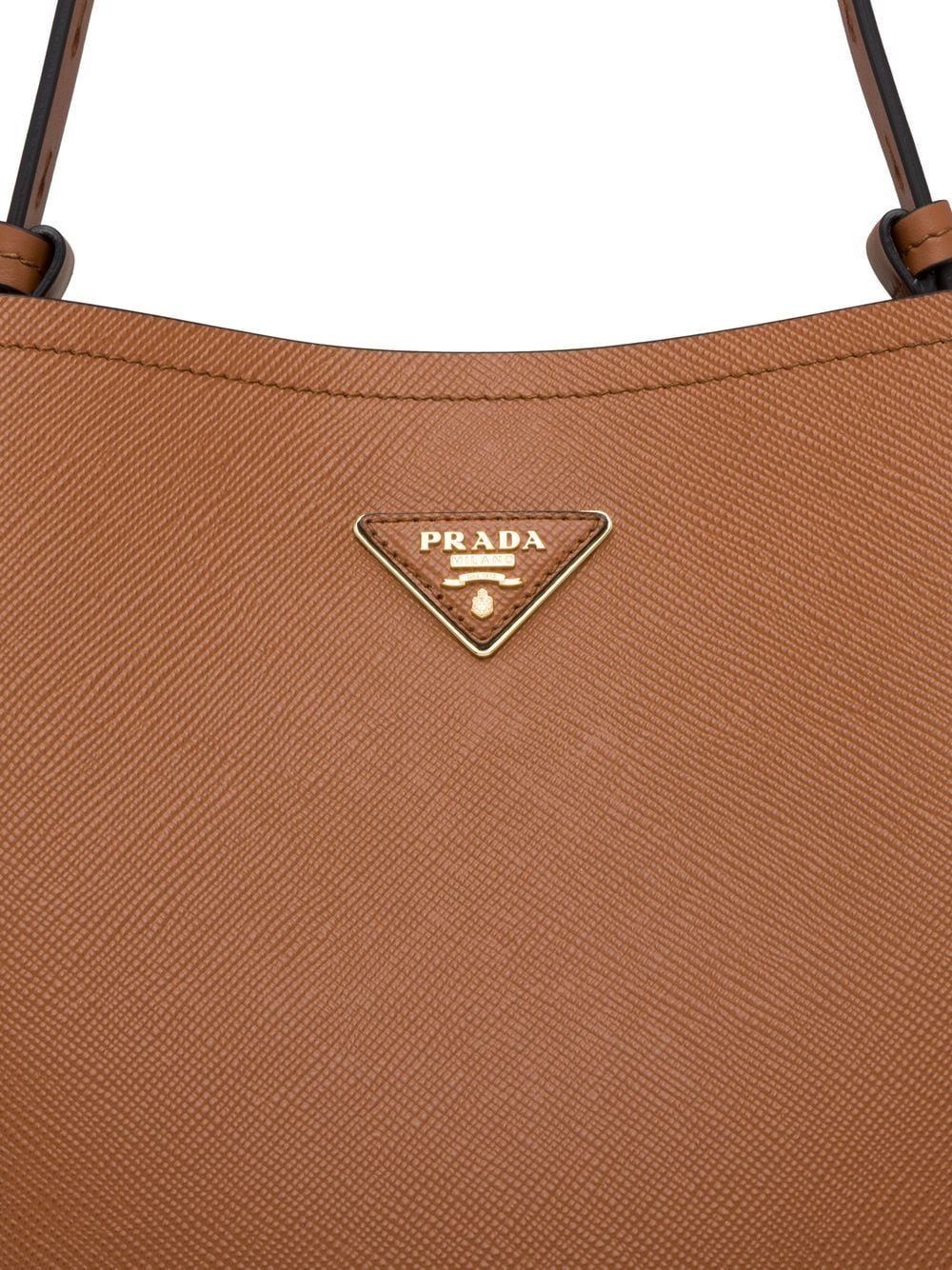 Pra*a large matinee leather handbag