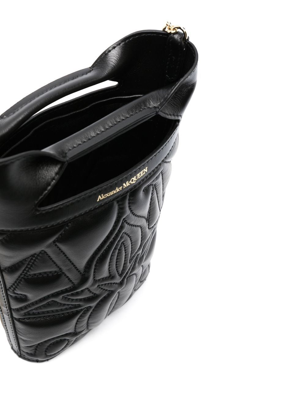 Alexander McQueen embroidered mini bucket bag