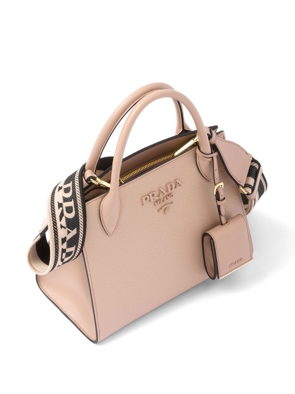 Pra*a saffiano leather bag