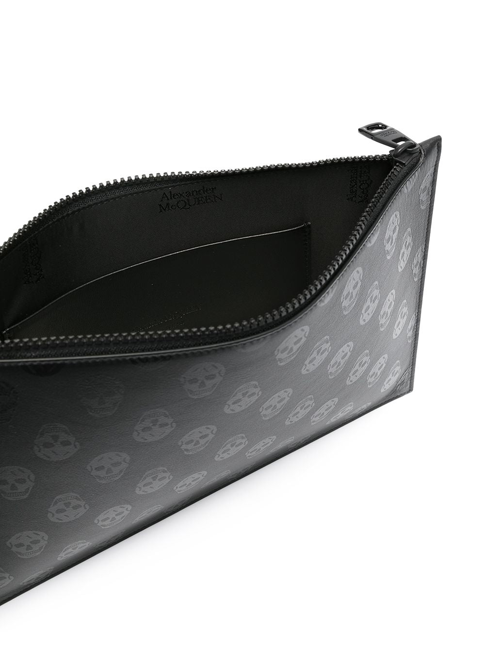 Alexander McQueen skull-print zipped clutch bag