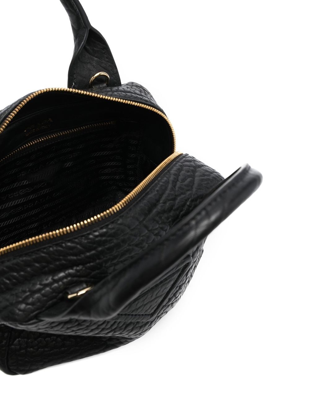 Pra*a grained leather tote bag