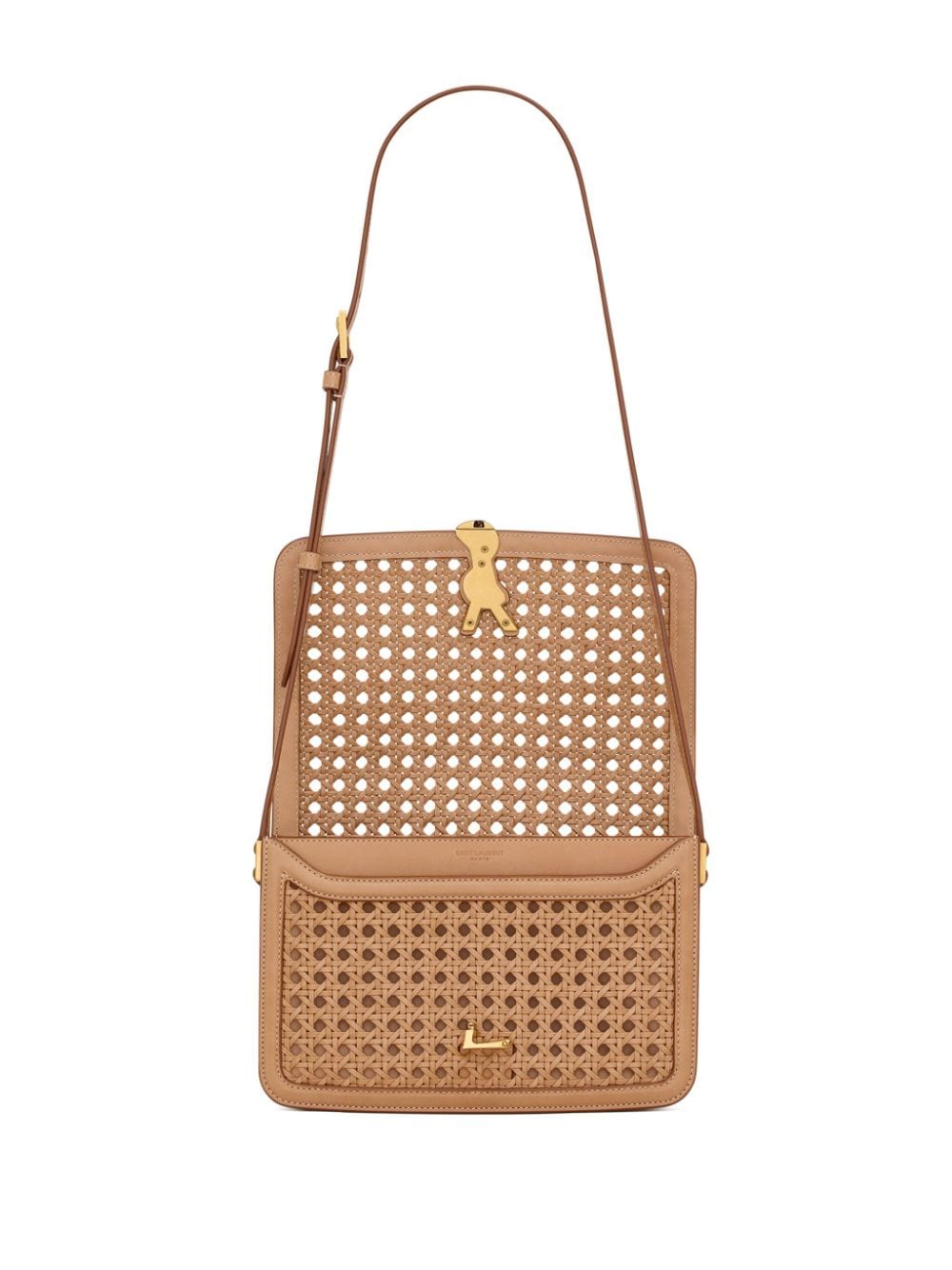 Saint Laurent medium Solferino woven leather shoulder bag