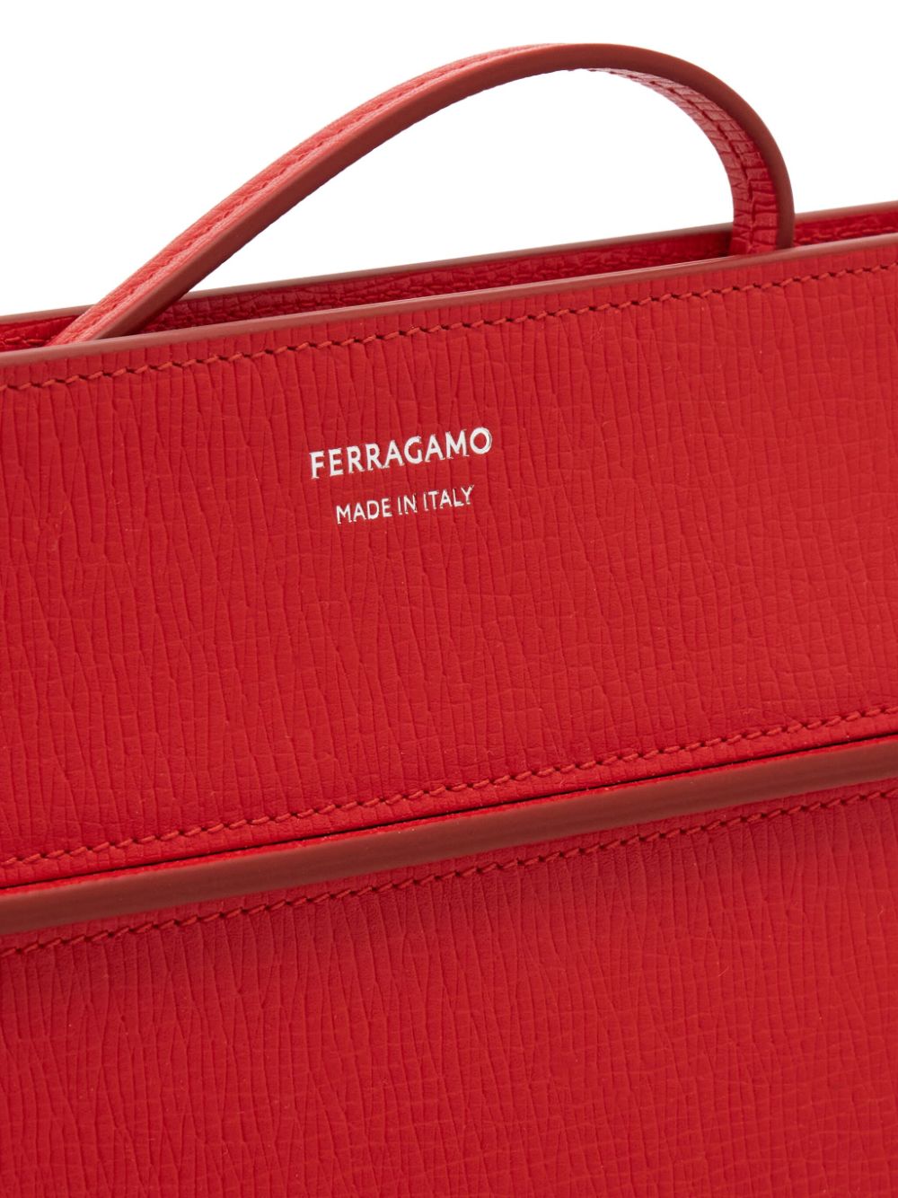 Ferragamo logo-print leather document holder
