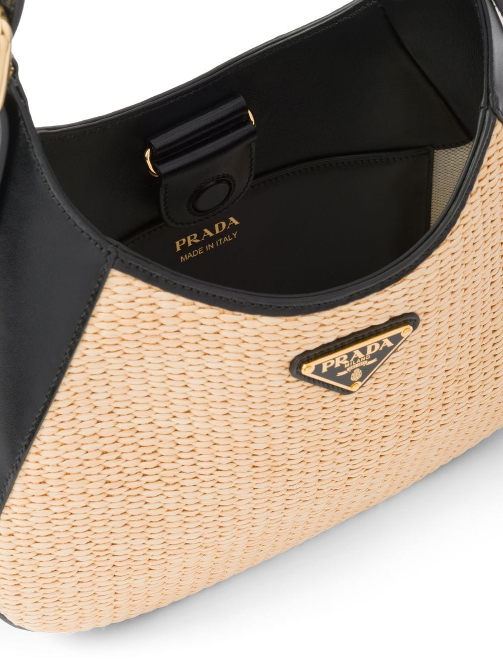 Pra*a triangle-logo shoulder bag