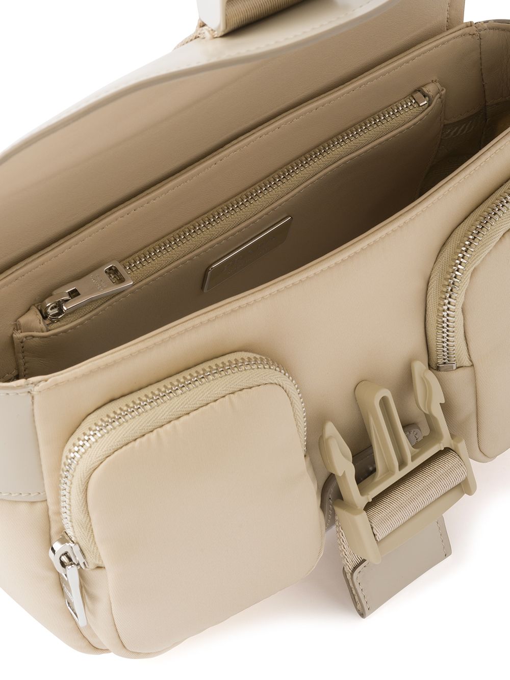 Pra*a Pra*a pocket logo-strap crossbody bag