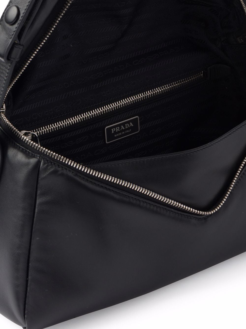 Pra*a logo-plaque shoulder bag