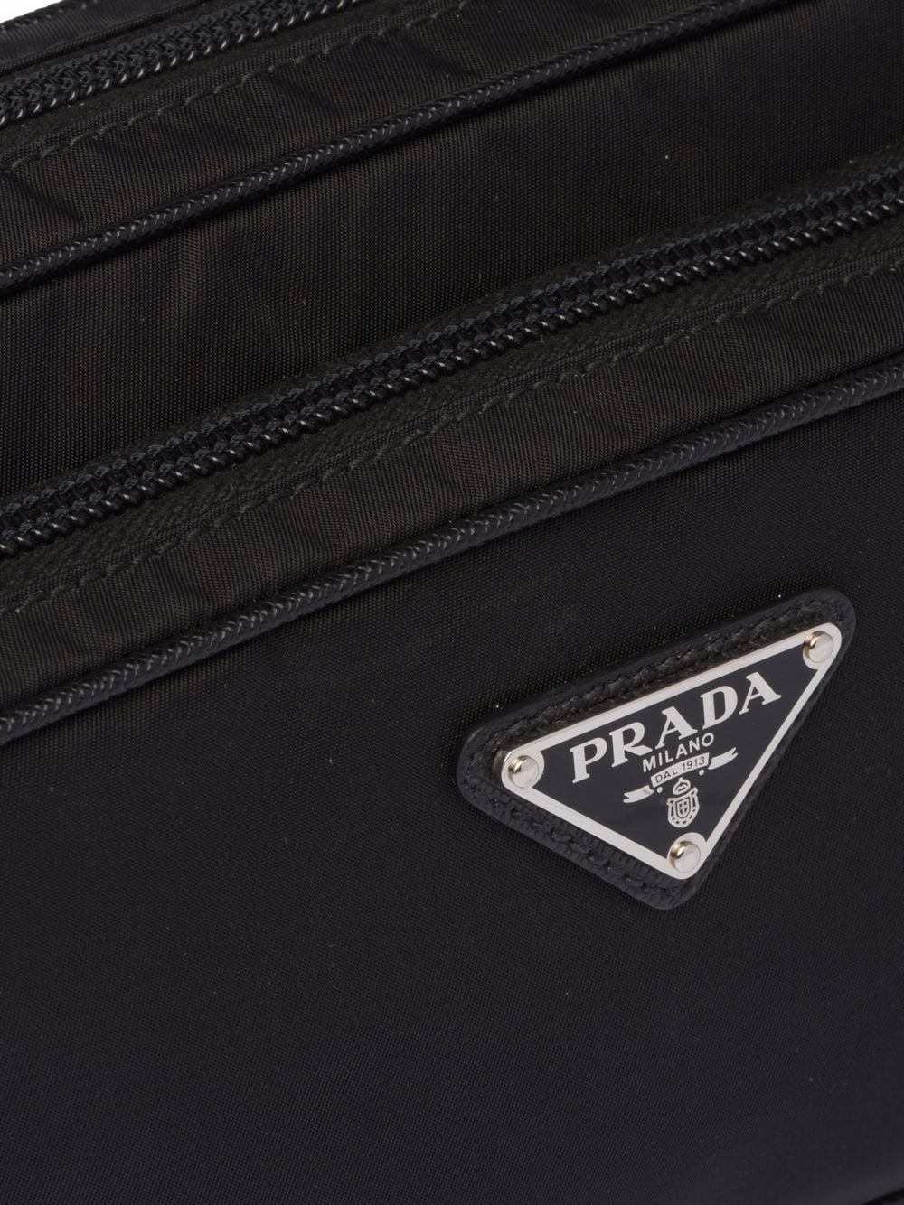 Pra*a logo-plaque belt bag
