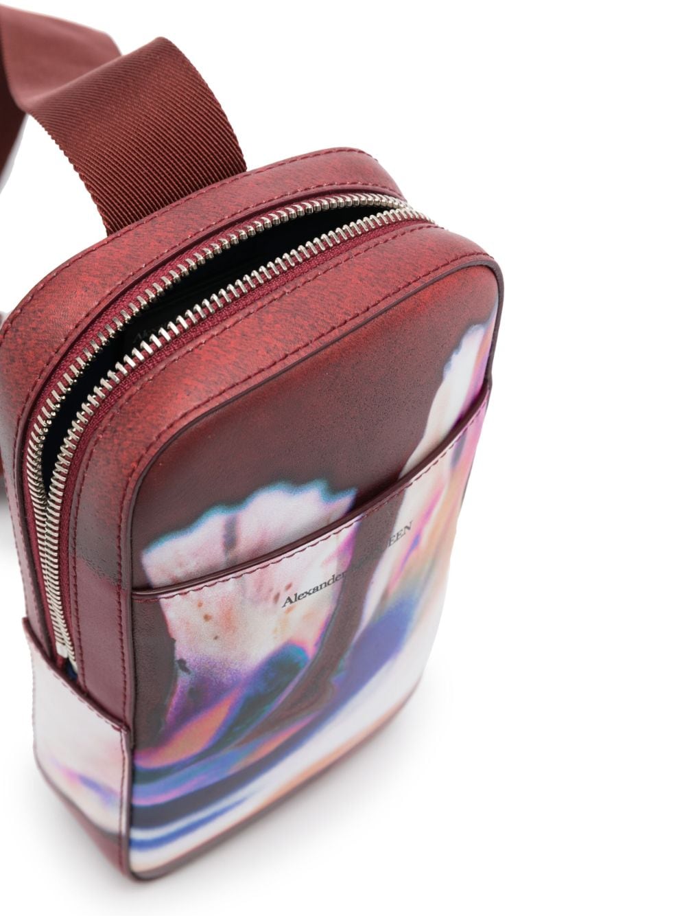 Alexander McQueen Solarised Flower-print shoulder bag