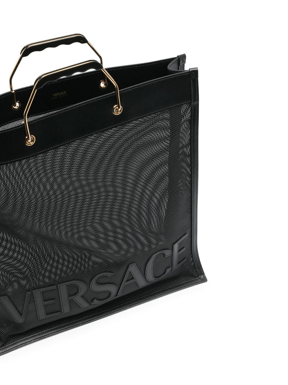 Versace Shopper logo-embellished tote bag