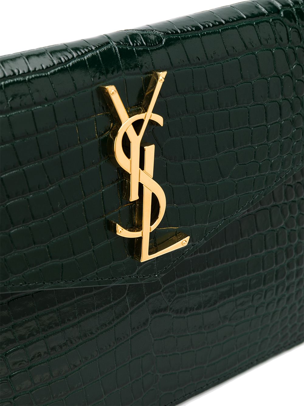 Saint Laurent logo plaque clutch bag