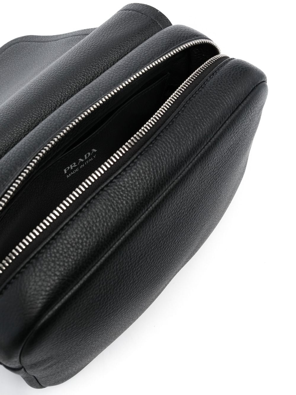 Pra*a logo-plaque leather satchel bag