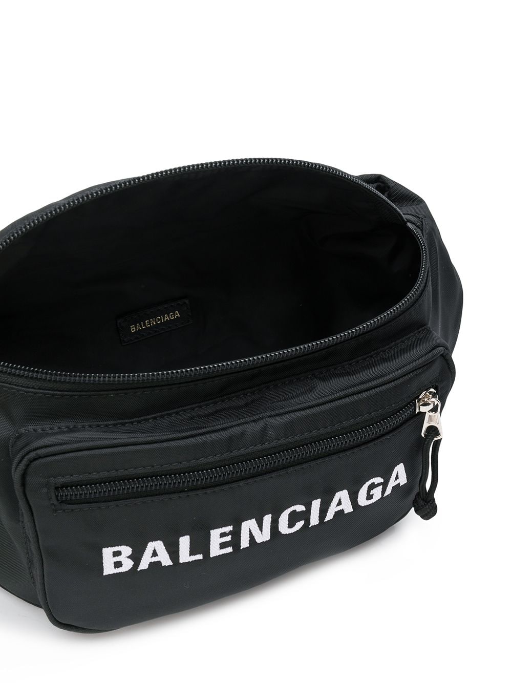 Ba*len*cia*ga black wheel cross body bag