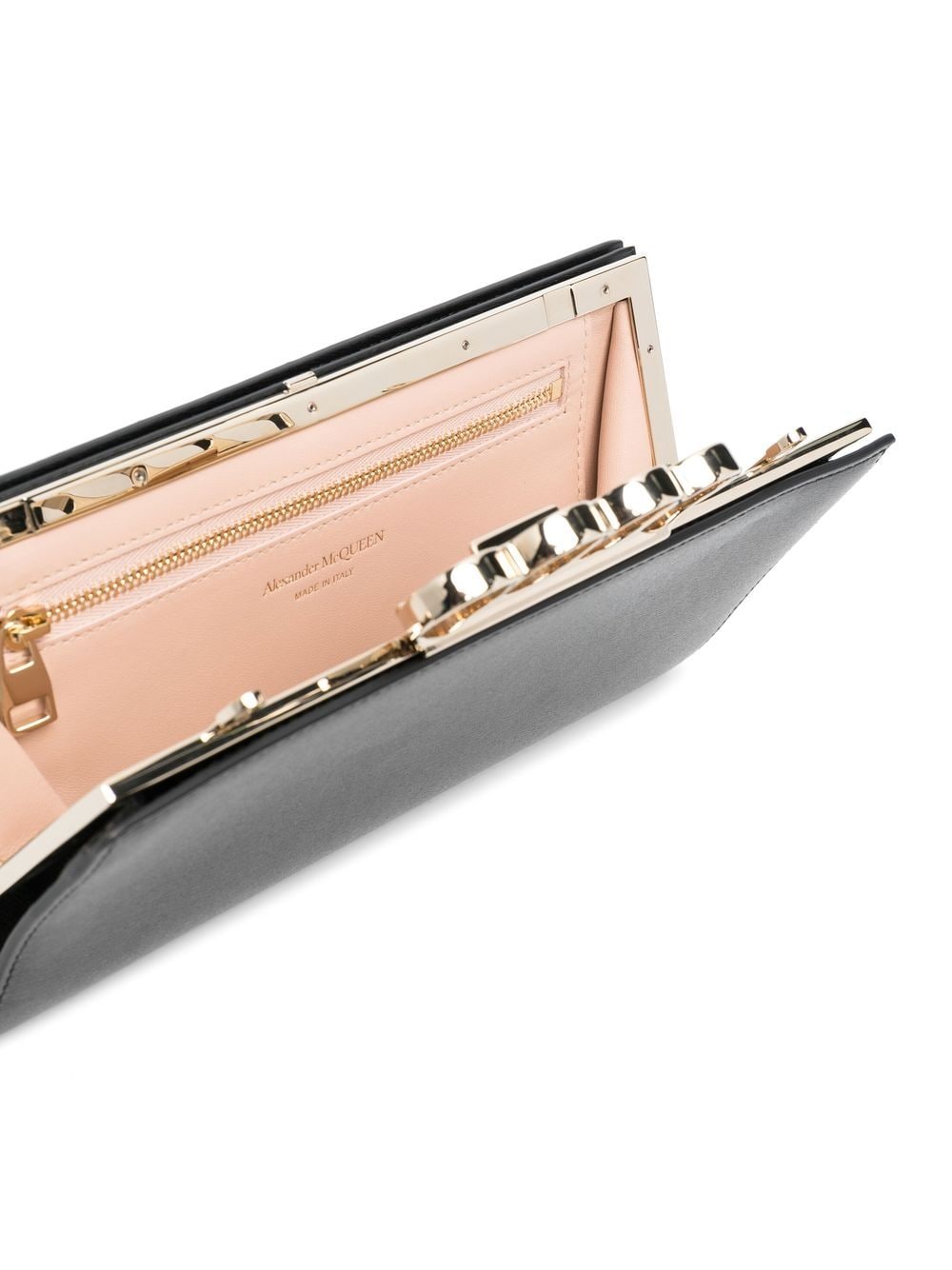 Alexander McQueen four-ring detail clutch bag