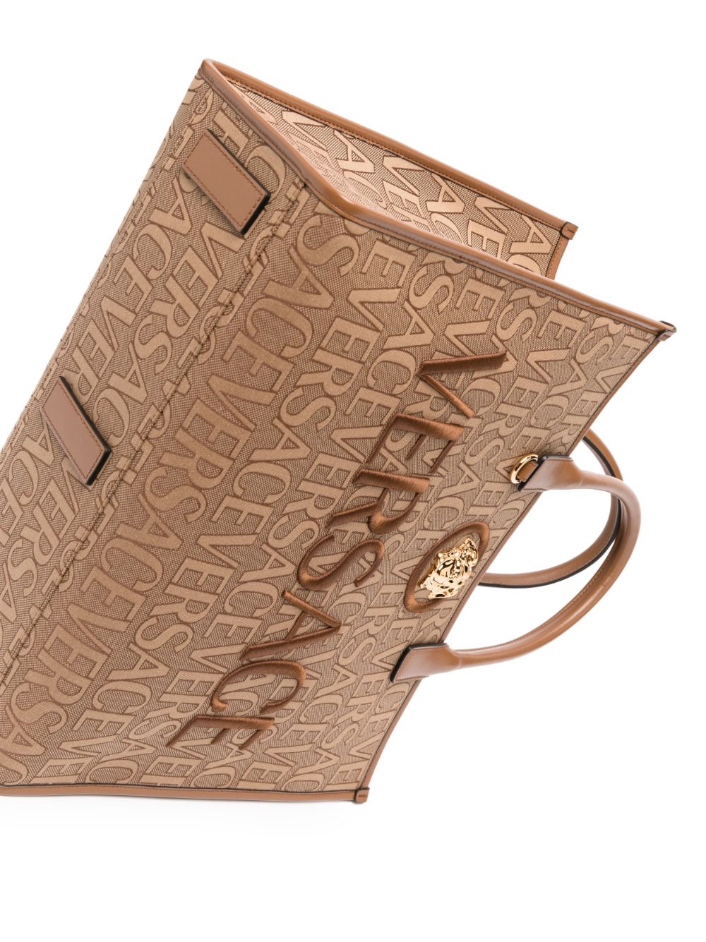 Versace large Versace Allover-jacquard tote bag