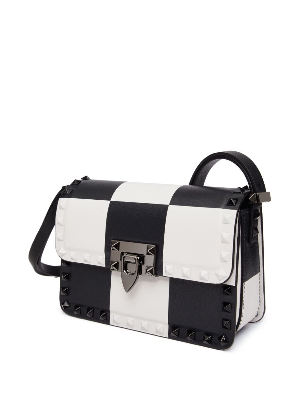 Valentino Garavani small Rockstud23 chess-print shoulder bag