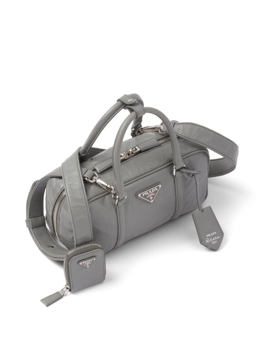 Pra*a small leather top handle bag