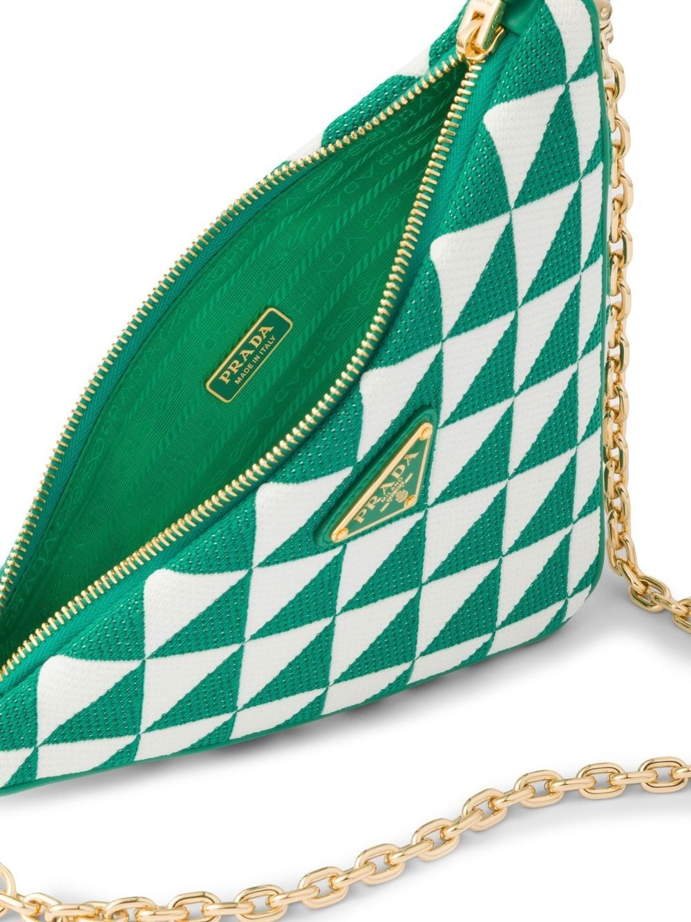Pra*a embroidered jacquard mini bag
