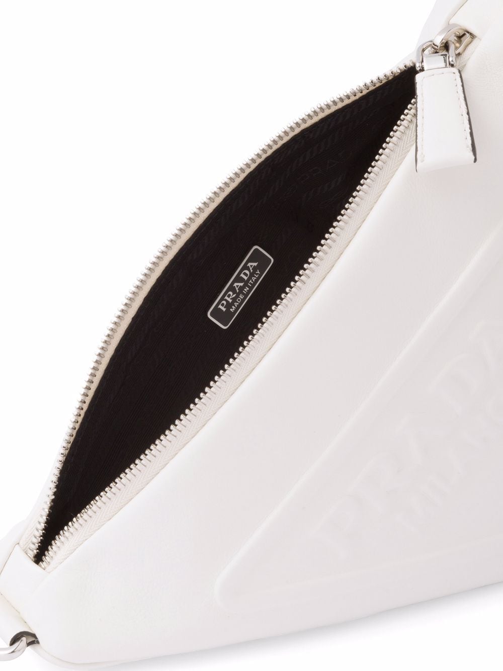 Pra*a logo plaque shoulder bag