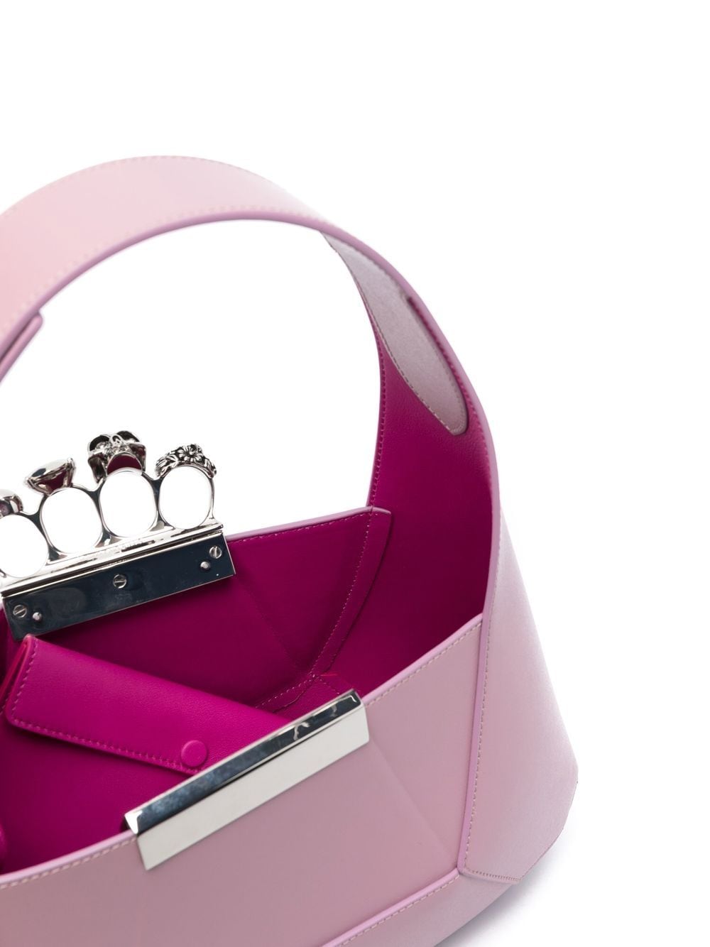 Alexander McQueen Jewelled Hobo leather tote bag