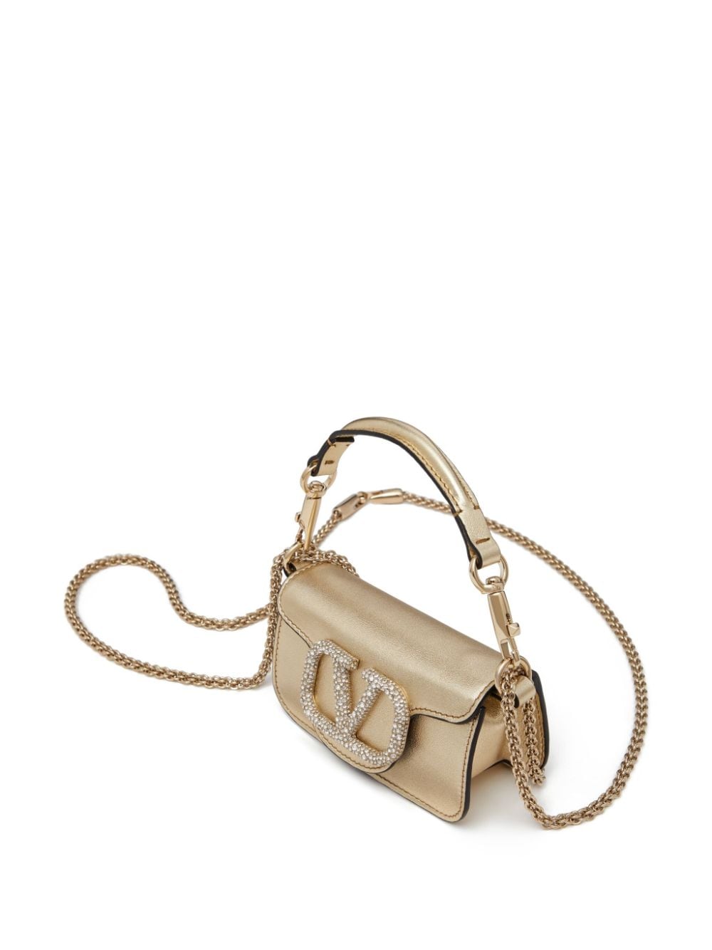 Valentino Garavani micro Locò crystal-embellished bag