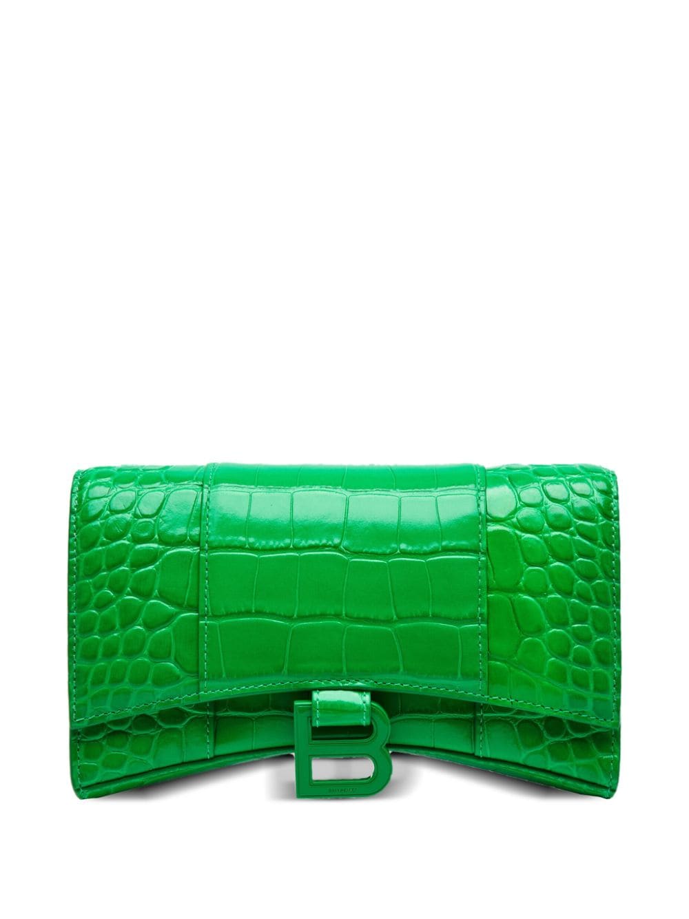 Ba*len*cia*ga crocodile-effect leather shoulder bag