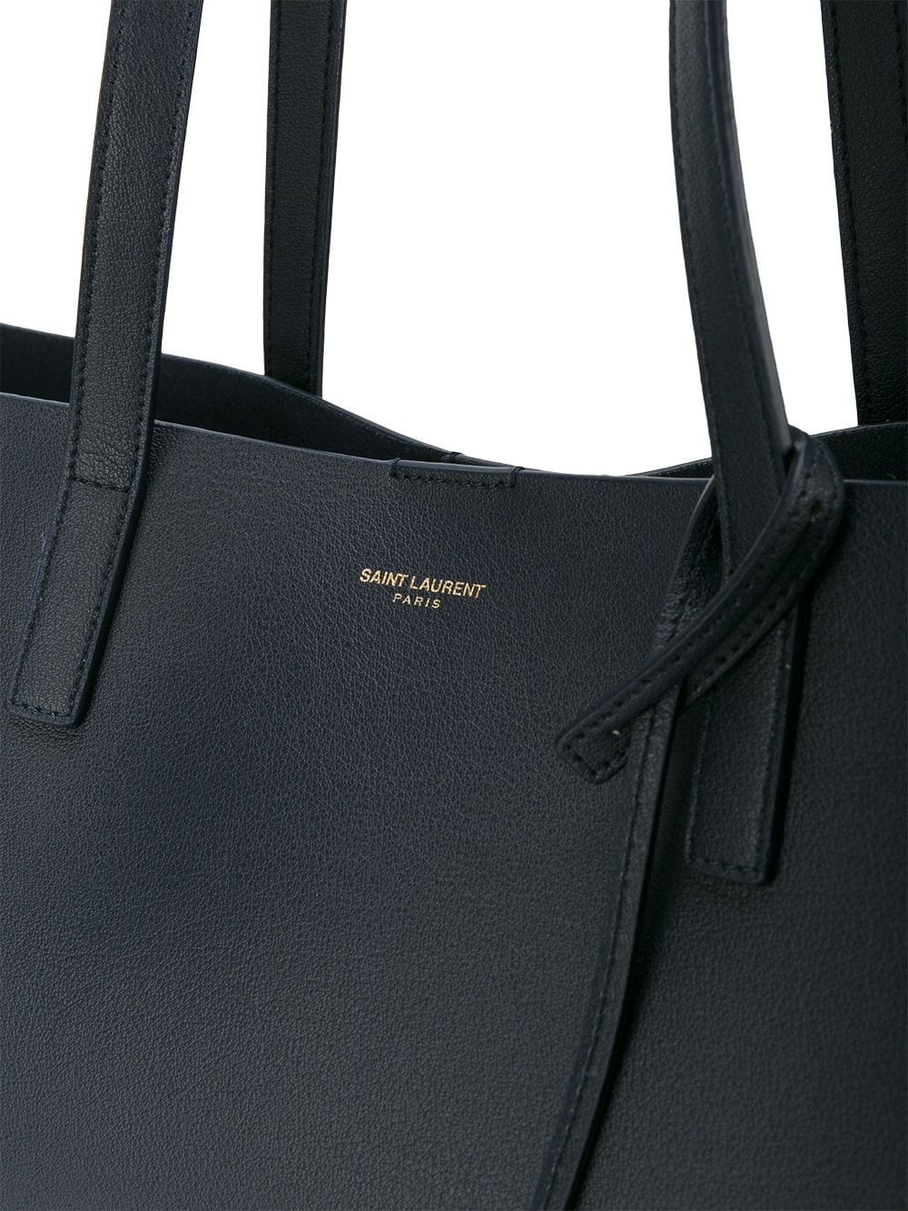 Saint Laurent large leather shopping tote