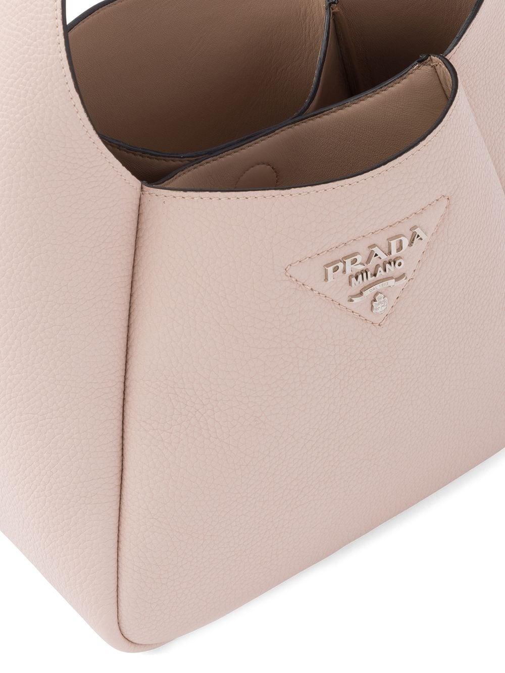 Pra*a logo-lettering shoulder bag