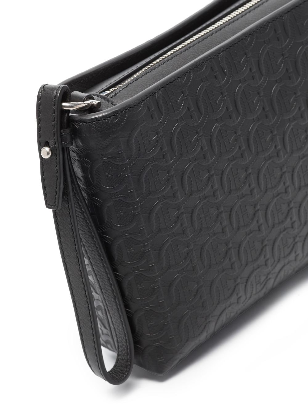 Ferragamo Gancini-embossed messenger bag