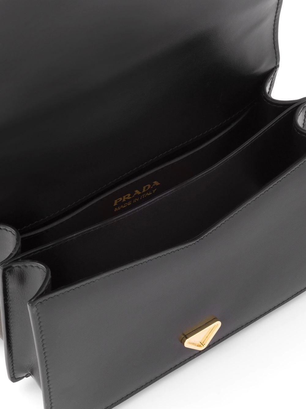 Pra*a leather shoulder bag