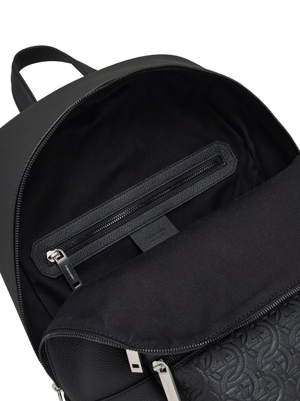 Ferragamo embossed-logo leather backpack