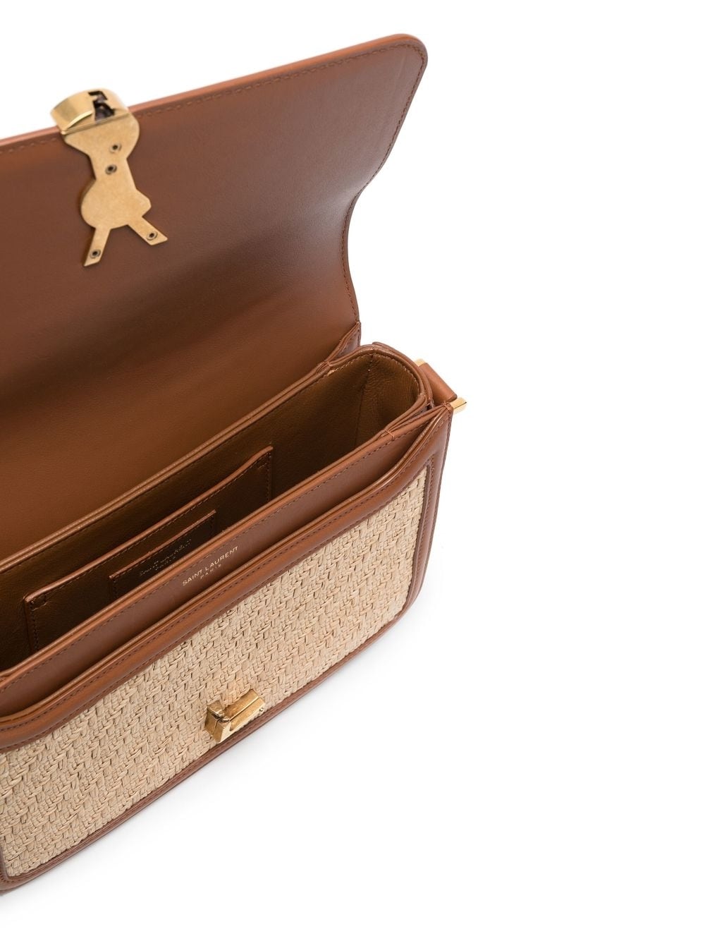 Saint Laurent Solferino raffia shoulder bag