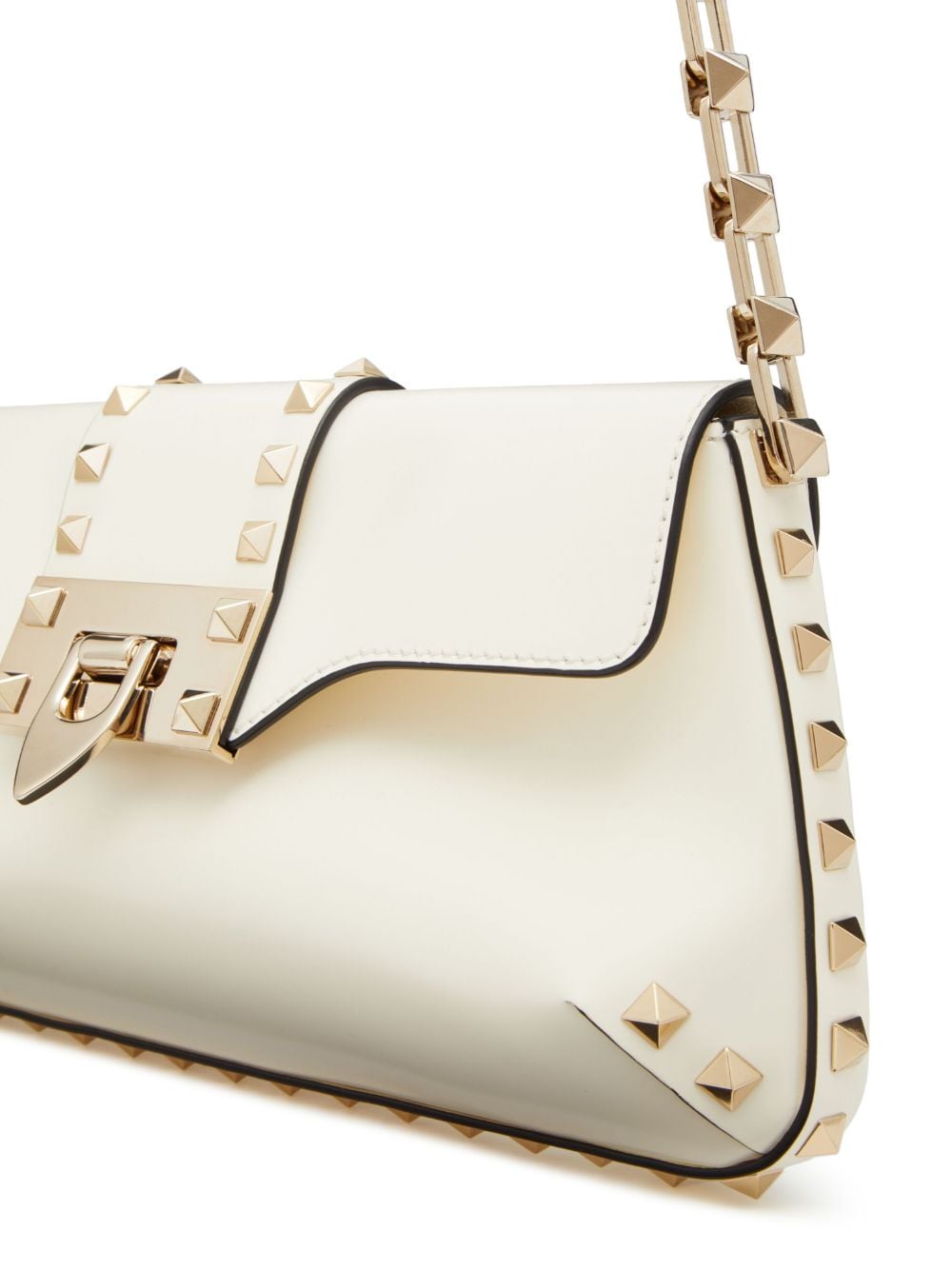 Valentino Garavani Rockstud brushed-leather shoulder bag