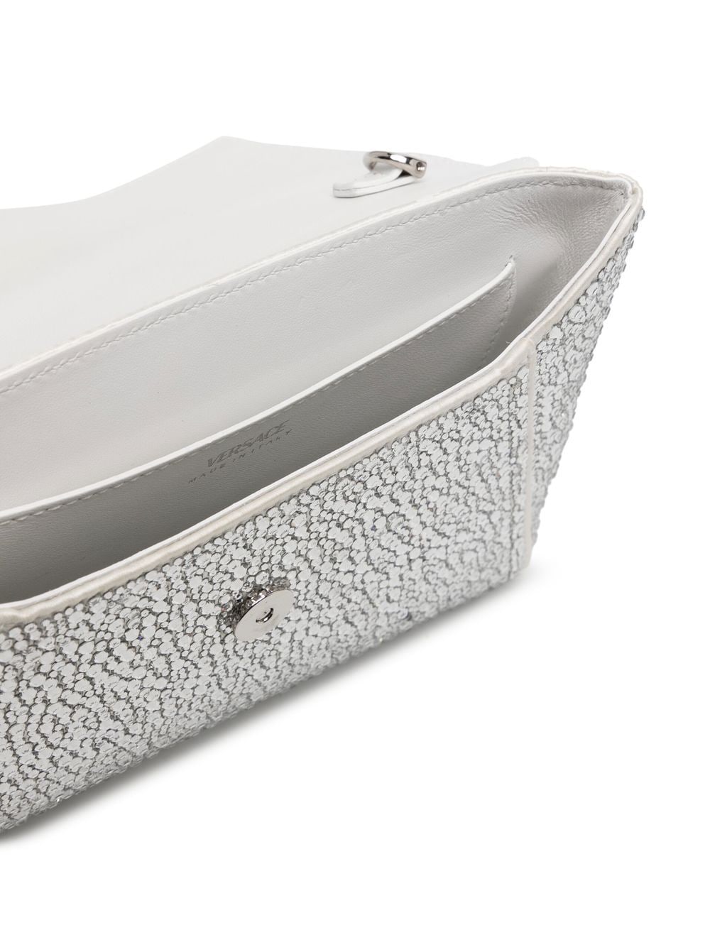 Versace La Medusa crystal envelope clutch