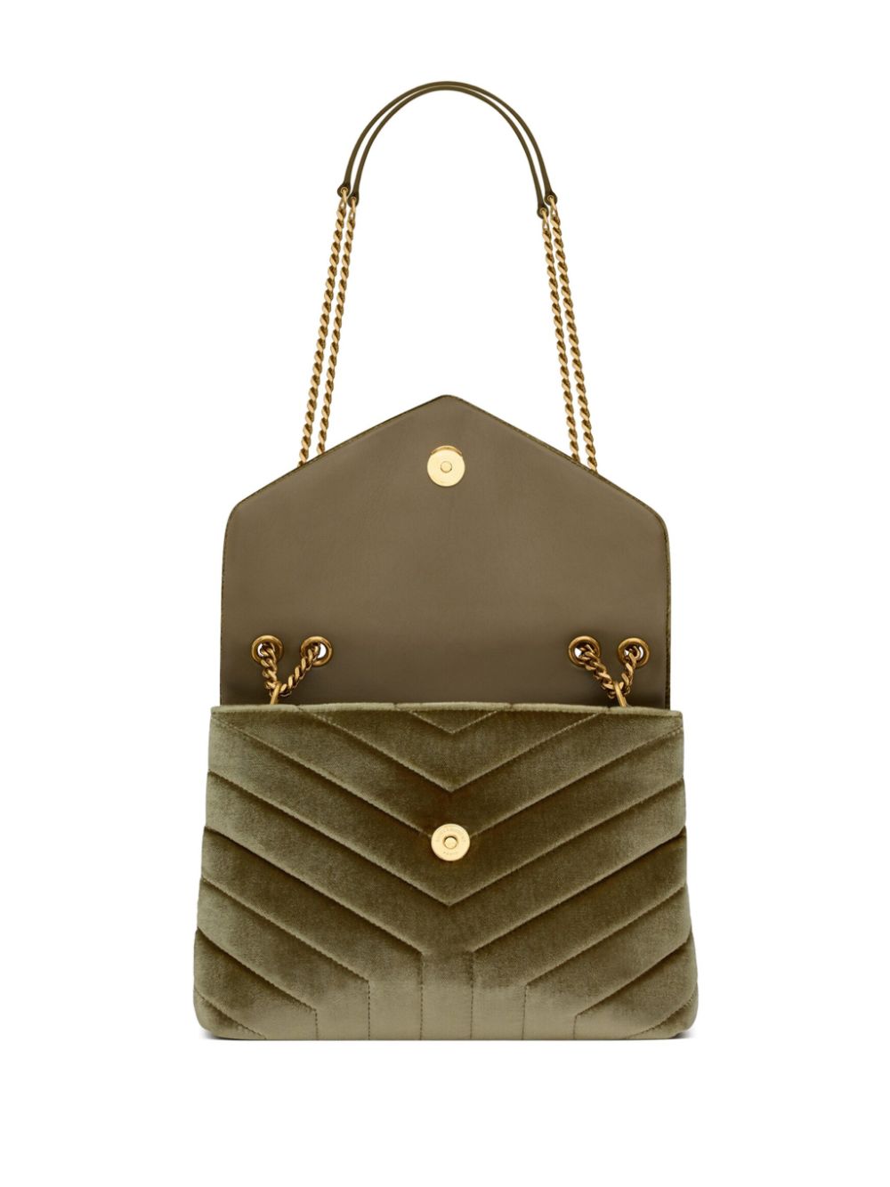 Saint Laurent small Loulou velvet shoulder bag