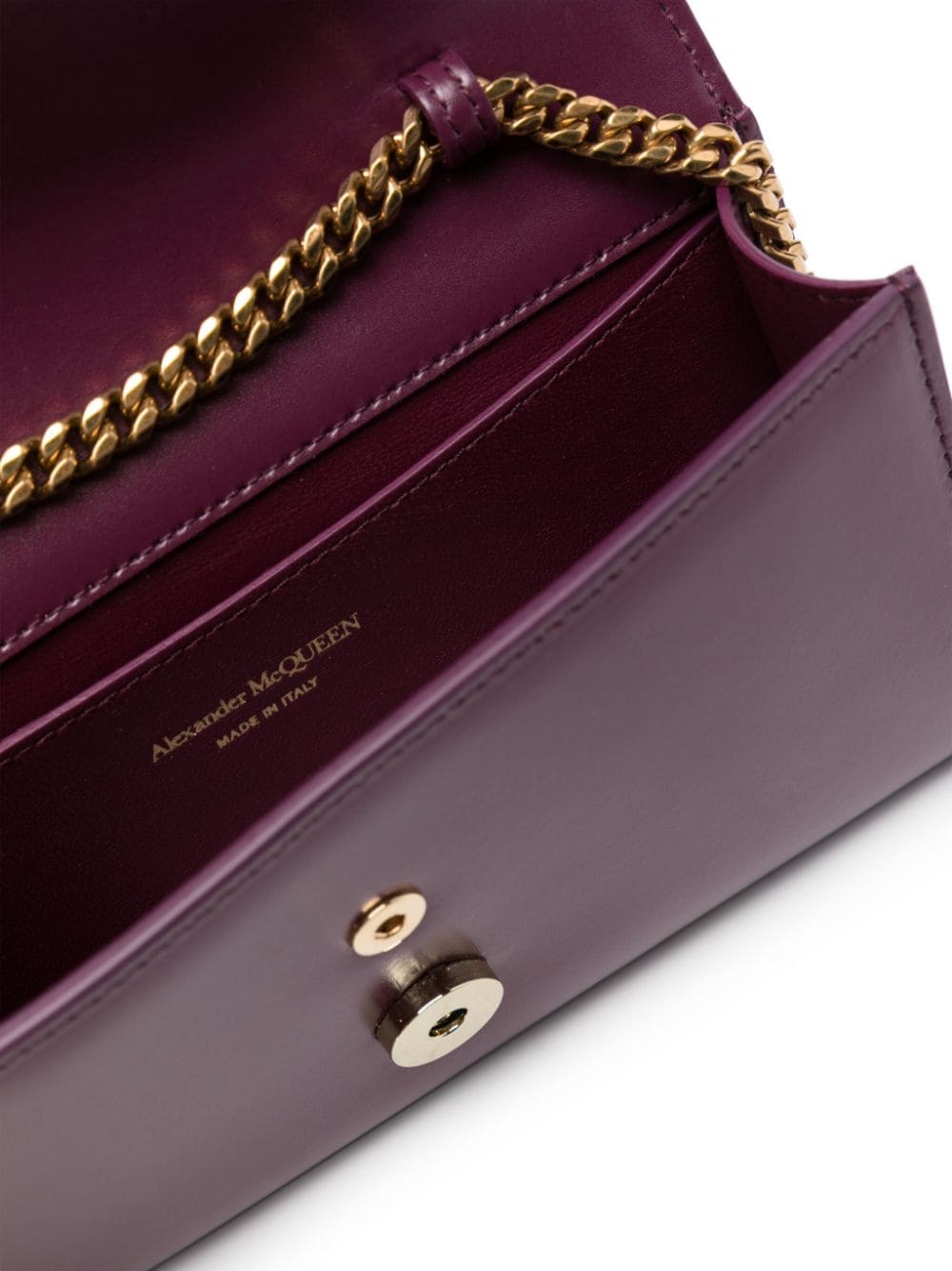 Alexander McQueen Skull quilted clutch bag