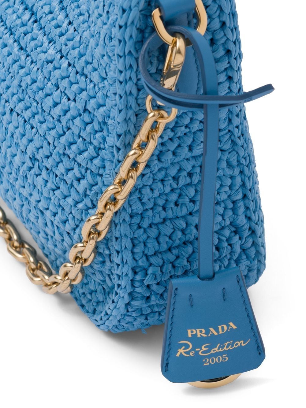 Pra*a re-edition 2005 crochet-knit shoulder bag