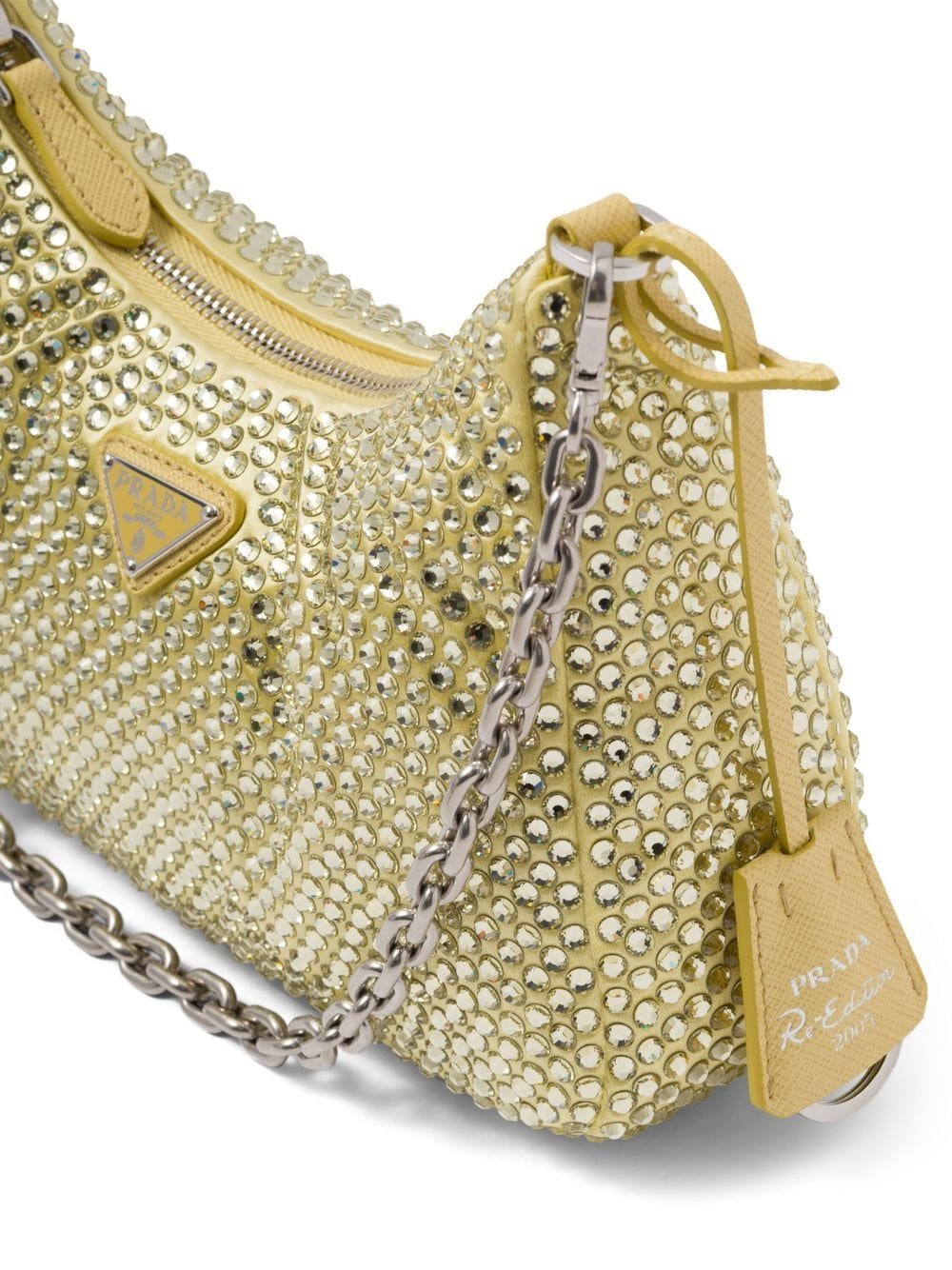 Pra*a re-edition 2005 crystal-embellished shoulder bag