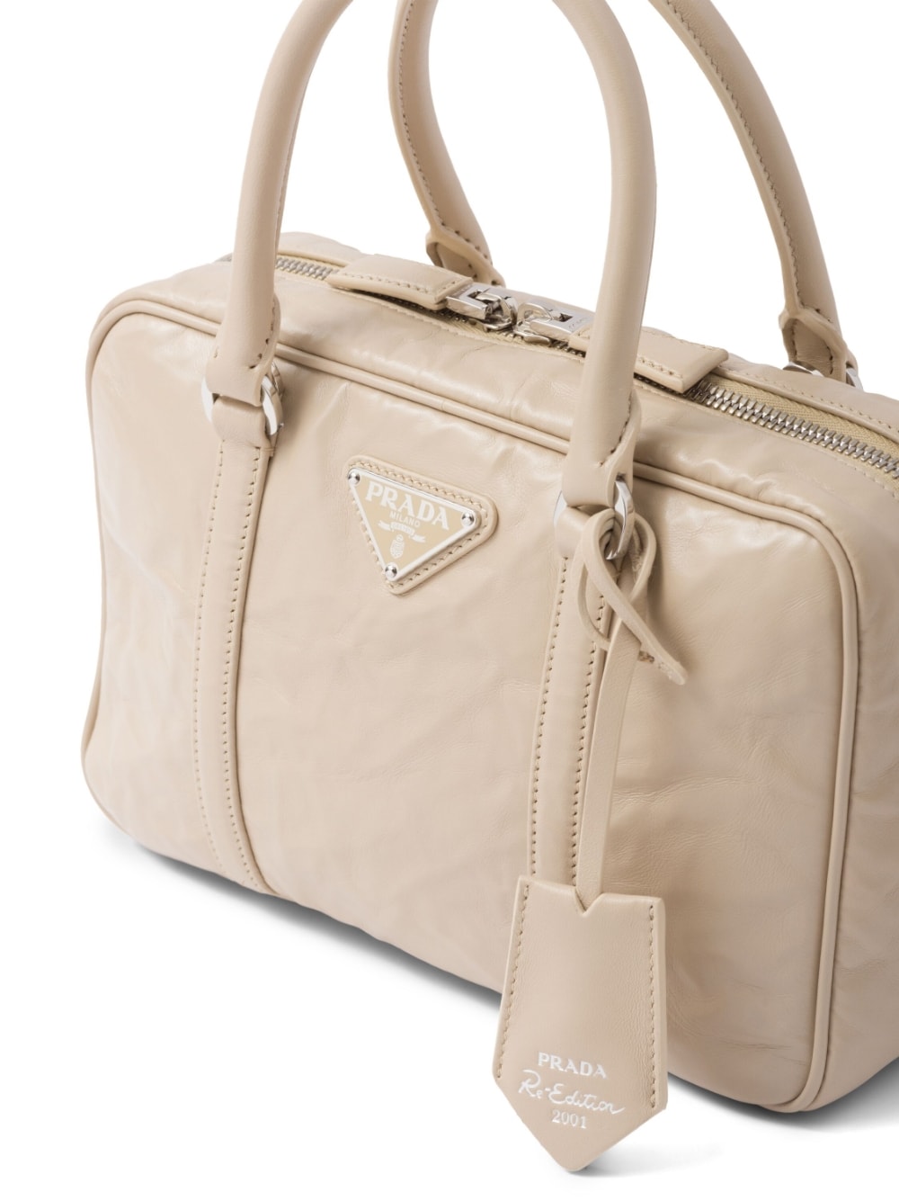 Pra*a medium leather tote bag